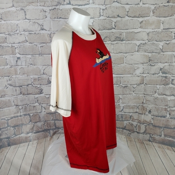 Lazy One  Nightshirt Canoe Tuck Me In Bear Red - Picture 5 of 12